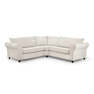 Ashland Large Fabric Corner Sofa In Cream