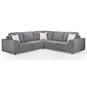 Maria Large Fabric Corner Sofa In Slate